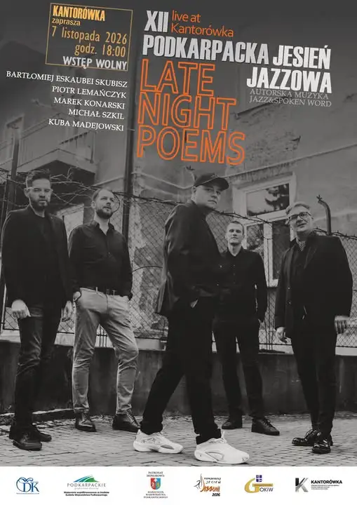 Late Night Poems feat. Eskaubei – jazz i poezja w Kantorówce 7 listopada